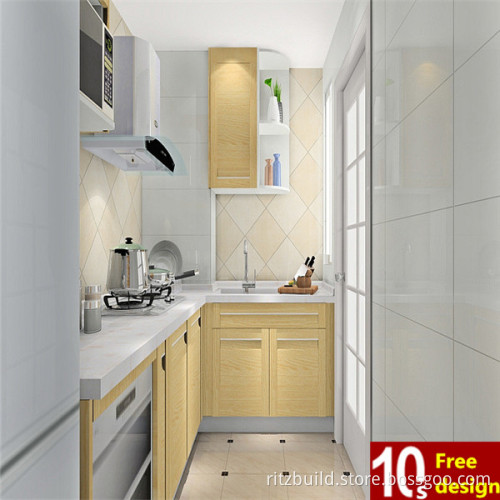 Newstar Modular MFC Kitchen Cabinet with Quartz Countertops